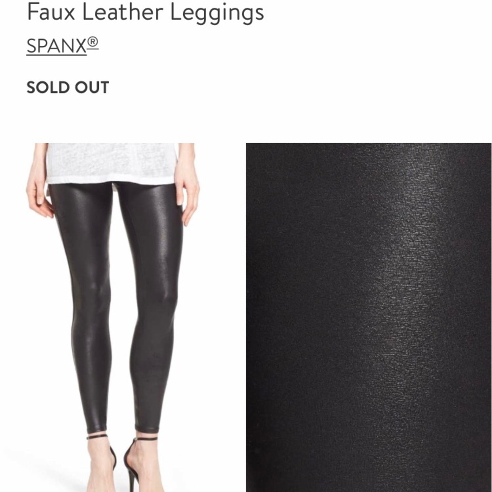 SPANX faux leather leggings